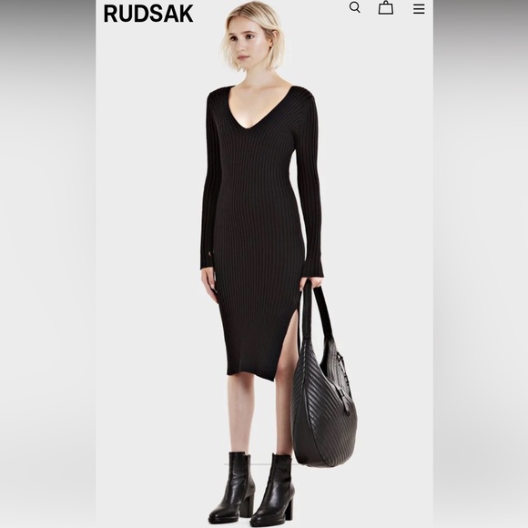 Rudsak Black Sisma dress.  NWT - Picture 3 of 11